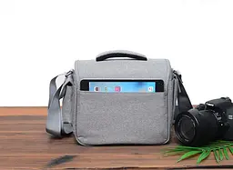 Фотосумка протиударна Canon EOS + дощовик Сірий ( код: IBF038S ) - мініатюра 7