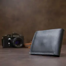 Матове шкіряне портмоне Grande Pelle 11457 чорний - мініатюра 9