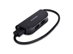 Мультипортовий адаптер AXAGON USB Ready USB-A Black (HUE-X4B) - мініатюра 2
