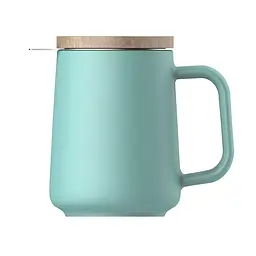 Чашка-заварник U Brewing Mug Wood, 500 мл - Сірий - мініатюра 4
