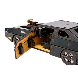 Дерев'яний 3D конструктор "Fast Furious" Puz-62519, 125 деталей, чорний - мініатюра 4