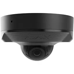 IP-камера Ajax дротова DomeCam Mini 8 Мп 2.8мм PoE True WDR IP 65 ІЧ 30м аудіо кут огляду 100° до 110° мінікупольна чорна