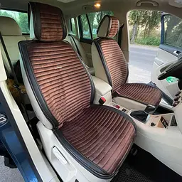Накидка на задні сидіння Алькантара Napoli Premium Коричневі 1 шт - мініатюра 4