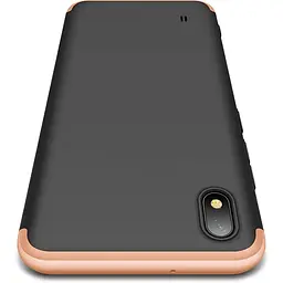 Чохол-накладка GKK 3 in 1 Hard PC Case Samsung Galaxy A10 Gold/Black - мініатюра 2
