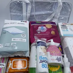 Набір у пологовий будинок для мами базовий у прозорій сумці L 21 позиція ЕкоМама - мініатюра 2