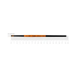 Пензель синтетика плоска Flame 1368F №0 коротка ручка ROSA (4823098534518)