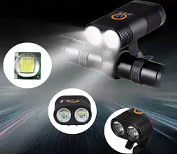 Велосипедний ліхтар Y12Pro-2XPE + індикація заряду + microUSB + 5 режимів - мініатюра 8