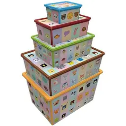 Коробка Qutu Trend Box Looking Learning 10 л 37х26х14 см (TREND BOX с/к LOOKING LEARNING 10л.) - мініатюра 2