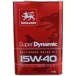 Автомобільна моторна олива WOLVER Super Dynamic 15W-40 4л - мініатюра 2