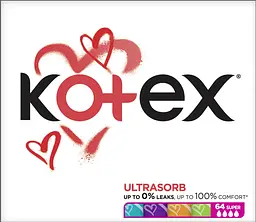 Гігієнічні тампони Kotex UltraSorb Super 64 шт  - мініатюра 2