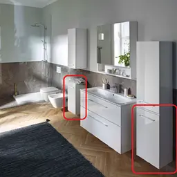 Шафа підвісна Geberit Selnova Square 501.272.00.1 білий, Білий, Білий - мініатюра 5