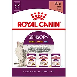 Набір вологий корм для дорослих кішок Royal Canin Sensory Multipack 12 шт x 85 г - мініатюра 3