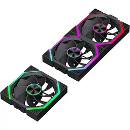 Комплект вентиляторів GameMax FN12A-N2 WL-R AURA Revers 3*120мм PWM - мініатюра 5