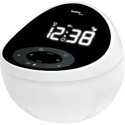 Годинник настільний з радіо Technoline WT500 Black/White (WT500)