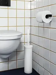 Йоржик для унітазу IKEA білий, пластик і сталь, 48 см - мініатюра 3