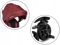 Велосипед триколісний Lionelo Kori Red Burgundy - мініатюра 5