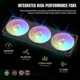 СВО GameMax Glacier 360 LCD Black (GLACIER 360 LCD BK) - мініатюра 10