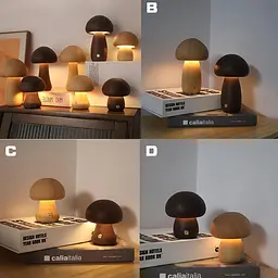 USB-лампа у формі гриба, нічник, багатобарвний нічник, навколишнє освітлення, світильники для ліжка, настільні лампи для спальні, - мініатюра 3