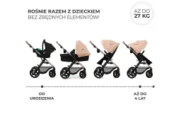 Універсальна коляска 3 в 1 KinderKraft Moov 2 Sand Beige (KSMOOV02BEGEV00) - мініатюра 10