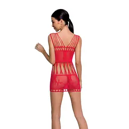 Бодістокінг мінісукня з метеликами Passion BS090 One Size red - мініатюра 2