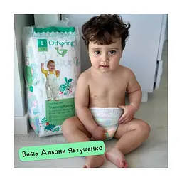 Підгузки Offspring Трусики ABC Dance розмір L 9-14 кг 36 шт (DP-OI-FAP-L36P-ABC) - мініатюра 4