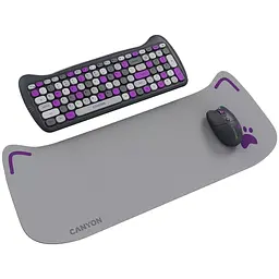 Комплект Canyon HSET-W6 Kitty Edition Wireless UA Violet (CNS-HSETW6VT) - мініатюра 2