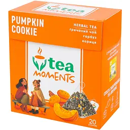 Гречаний чай Tea Moments Pumpkin Cookie 20 шт. x 1.8 г - мініатюра 3