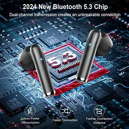 Бездротові навушники Bluetooth 5.3 з 4 мікрофонами ENC - мініатюра 7