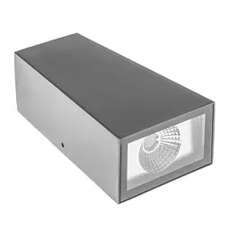Підсвітка Brille LED фасадна IP65 AL-222/2х3W NW COB BK