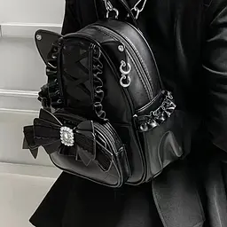 Рюкзак в стилі Лоліта бірюзовий Lolita Backpack Teal 25x20x9 см - мініатюра 2