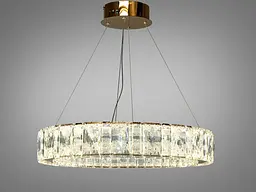 Підвісна люстра Diasha 585/600G золото кришталь 68 Вт LED - мініатюра 3