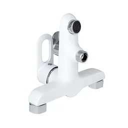 Змішувач для ванни Lidz Latwa 006 (з душовим гарнітуром) (k35) LDLAT006WHI45424 White, Білий - мініатюра 3