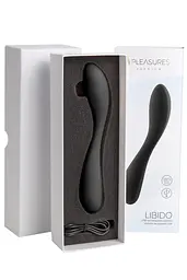 Вібратор Pleasures Premium Libido 19.5 см чорний - мініатюра 3