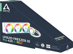 Система водяного охолодження Arctic Liquid Freezer III Pro 420 A-RGB Білий (ACFRE00189A) - мініатюра 5