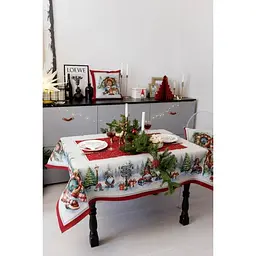 Скатертина Прованс Різдвяне багаття гобелен 135х260 см (37404) - мініатюра 5