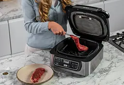 Мультипіч Ninja Foodi Health MultiGrill & Air Fryer чорна (AG301EU) - мініатюра 8