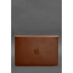 Шкіряний чохол-конверт BlankNote на магнітах для MacBook 14 Світло-коричневий - мініатюра 2