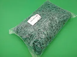 Банківські гумки, Plast, №15, зелені, 1,2 мм, діаметр 15 мм, 1 кг, для пакування та в'язання зелені - мініатюра 2