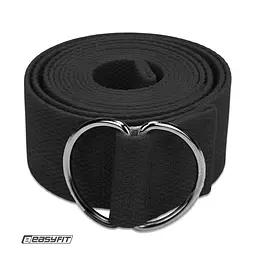 Ремінь для йоги EasyFit Чорний (EF-1830-BK)