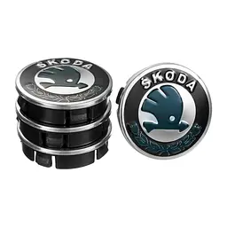Заглушка колісного диска Skoda 60x55 (в компл 4 шт) MAK (50000)