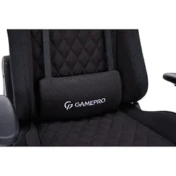 Ігрове крісло GamePro RGB Size L Fabric Black (GC700FB) - мініатюра 27