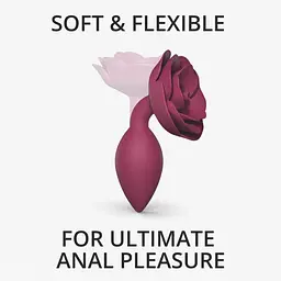 Анальная пробка Love To Love Open Roses M, 8.5х3.4 см, бордовый - миниатюра 3