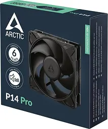 Корпусний вентилятор 140 мм Arctic P14 Pro ACFAN00313A Black - мініатюра 3