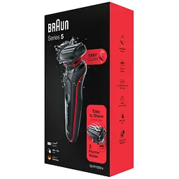 Електробритва Braun Series 5 51-R1000s BLACK / RED - мініатюра 9