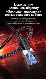 Мережевий кабель Ethernet UGREEN NW153 5 м патч-корд RJ45 на обох кінцях Cat 8 із теоретичною швидкістю до 40 Гбіт/с фактична швидкість залежить від портів обох пристроїв сумісний із Cat 6A та нижчими категоріями текстильне обплетення жили з чистої міді екранування F/FTP пройшов випробування на понад 10 000 згинань смуга пропускання 2000 МГц чорний (80433) - мініатюра 10
