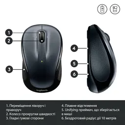 Мишка Logitech M325s Wireless Dark Silver (910-006812) - мініатюра 9