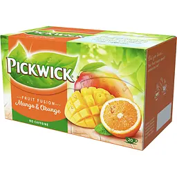 Чай фруктово-трав'яний Pickwick Fruit fusion Mango&Orange зі шматками манго та цедрою апельсину 35 г (20 шт. по 1.75 г) - мініатюра 3