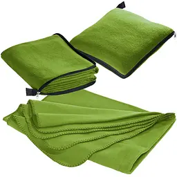 Плед-подушка Easy Gifts Radcliff 2 в 1 флісовий 180х120 см світло-зелений (277529) - мініатюра 4