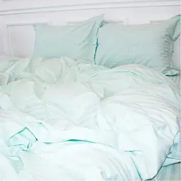 Постельное белье MirSon Satin Stripe 30-0013 Azure 110х140 детский (2200005246221)