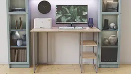 Комп'ютерний стіл Ferrum-decor Кевін 75x120x60 сірий ДСП Дуб Сан-Марино 16мм (FRD-101722) - мініатюра 3